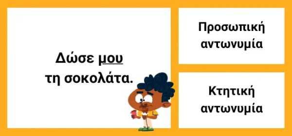 Προσωπικές και κτητικές αντωνυμίες Γ Δημοτικού