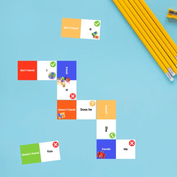 Ο Απλός Ενεστώτας στα αγγλικά Ντόμινο