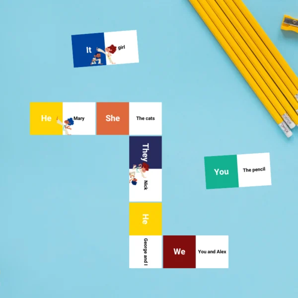 Οι προσωπικές αντωνυμίες στα αγγλικά Ντόμινο