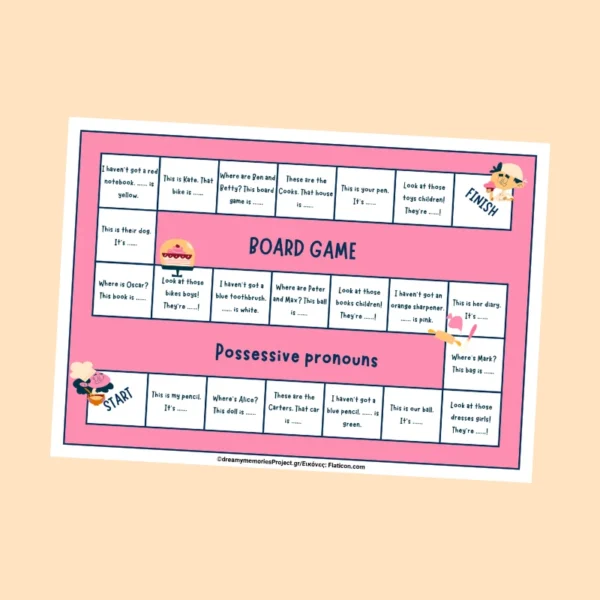 Παιχνίδια αγγλικών για παιδιά Possessive pronouns